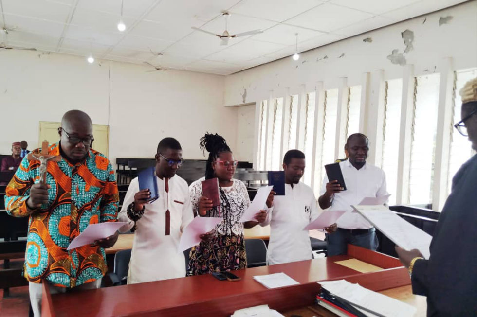 GJA Volta chapter sworn in new Executives