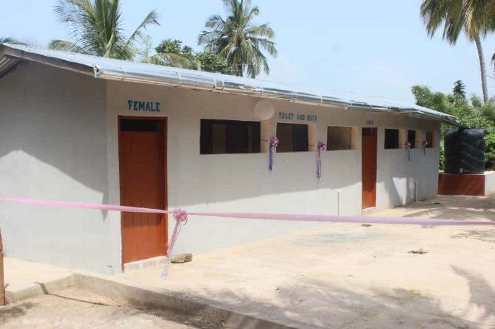 Commissioning of Six Seater Public Toilet and Bath at Have-Akleme
